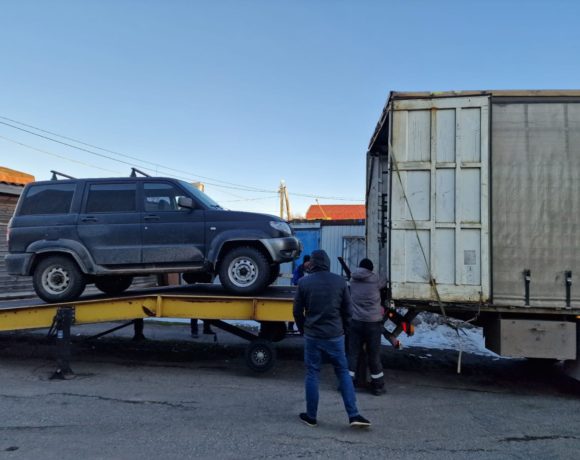 волонтёры отправили восстановленный автомобиль Алексея Пунанова